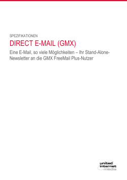 direct e-mail (gmx) - United Internet Media