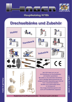 Hauptkatalog H/16b - Hager Maschinenbau