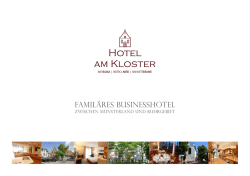 Hausprospekt - Hotel am Kloster