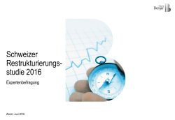 Schweizer Restrukturierungs- studie 2016