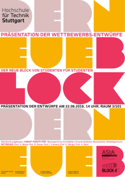 Der Neue Block - HFT Stuttgart