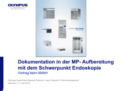 Dokumentation in der MP- Aufbereitung mit dem