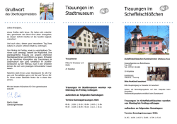 Gru&szlig;wort Trauungen im Stadtmuseum Trauungen im