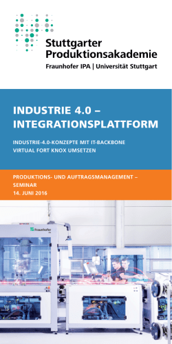 industrie 4.0 &ndash; integrationsplattform