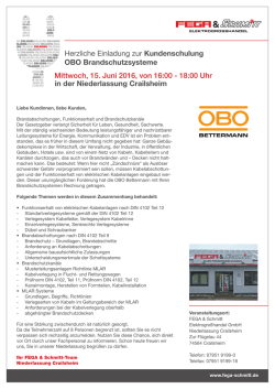 in der Niederlassung Crailsheim Mittwoch, 15. Juni 2016, von 16:00