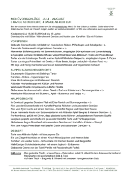 menüvorschläge juli – august