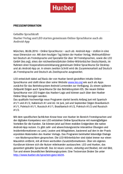 Infos - Hueber Verlag