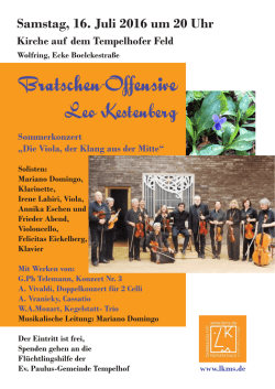 Die Viola, der Klang aus der Mitte