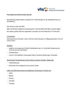 Ich-will-lernen.de - Volkshochschultag 2016