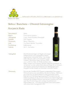 Belica / Bianchera – Olivenöl Extravergine