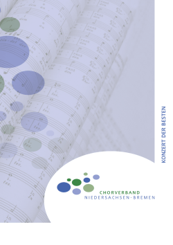 ko nzer td er b esten - beim Chorverband Niedersachsen – Bremen