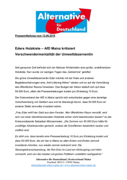 Eders Holzkiste - AfD KREISVERBAND DER