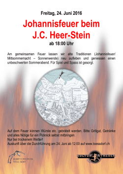 Johannisfeuer beim JC Heer-Stein - kulturstreuer