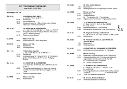 Gottesdienstordnung Juni 2016 - Erzbistum M&uuml;nchen und Freising