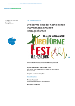 Drei T&uuml;rme Fest Katholische Pfarreiengemeinschaft