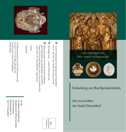 Einladung zur Buchpräsentation - Nordrhein