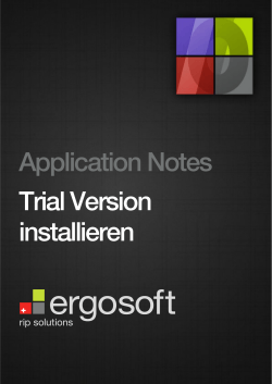 Application Notes Trial Version installieren