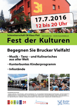 Schirmherrschaft OB Klaus Pleil
