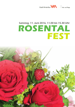 Rosentalfest 11. Juni 2016