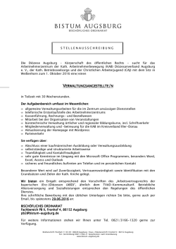 Stellenausschreibung