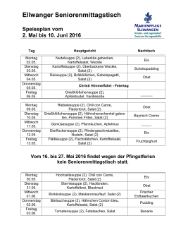 Speiseplan Seniorenmittagstisch neu