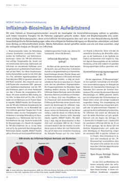 Infliximab-Biosimilars im Aufwärtstrend