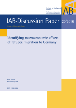 Identifying macroeconomic effects of refugee migration to