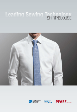 Group segment brochure for the production of