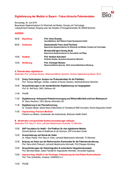 Digitalisierung der Medizin in Bayern - Fokus klinische - bio