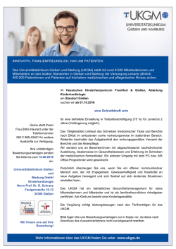 INNOVATIV, FAMILIENFREUNDLICH, NAH AM PATIENTEN: Das