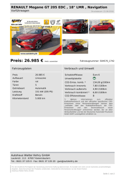 Inserat drucken - Autohaus Walter Kehry