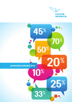 Jahresrechnung 2015