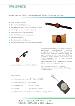 Armbandsender EAS01 - Armbandsender für die nötige