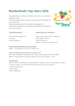 Informationen &uuml;ber Veranstaltung, Eintrittskarten