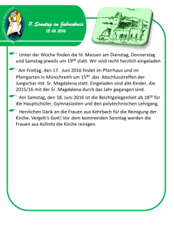 Verkündigung 12.06.2016