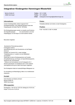 Integrativer Kindergarten Hemmingen-Westerfeld