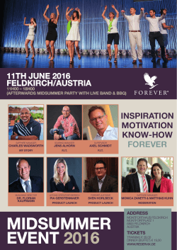 midsummer event 2016 - Forever Living Products