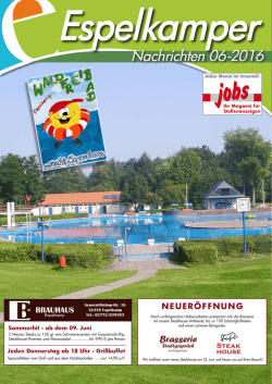 Nachrichten 06-2016 - Stadtgespräch Lübbecke