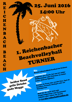 nfos Beach-Volleyballturnier