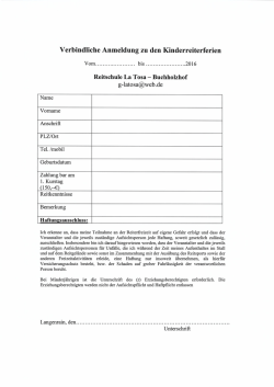 hier herunterladen - Reitschule La Tosa