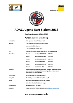 ADAC Jugend Kart Slalom 2016 - MSC