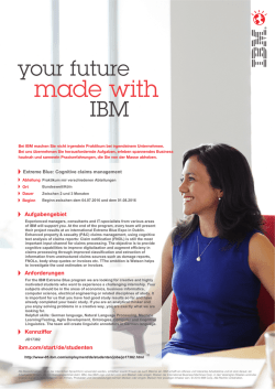 IBM - Cognitive claims management
