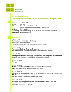 Programm - Südtiroler Bauernjugend (SBJ)