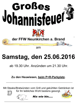 Samstag, den 25.06.2016 - Neunkirchen