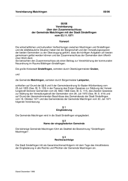 Vereinbarung Maichingen 00/06 - Sindelfingen