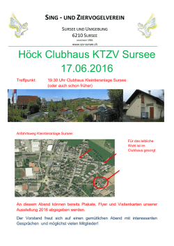 H&ouml;ck Clubhaus KTZV Sursee 17.06.2016 - Sing