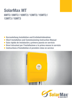 Istruzioni brevi per installlazione