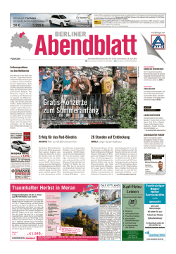 Gratis-konzerte zumsommeranfang