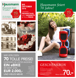 Hausmann feiert 70 Jahre! - bsg