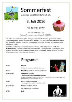 3. Juli 2016 Programm - Autismus Mosel-Eifel